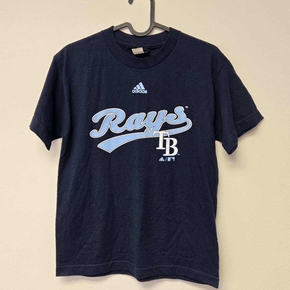 Adidas MLB TB Rays Youth T-shirt Navy Blue M - Picture 5 of 5